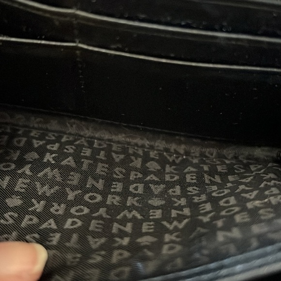 Kate spade black leather zip wallet - Picture 7 of 7